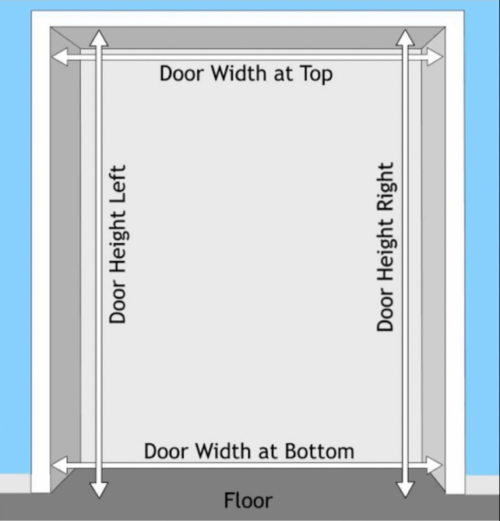 Impressive Robe Doors - how to measure